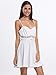Women's Spaghetti Strap Lace Waist Knee Length Mini Skater Dress