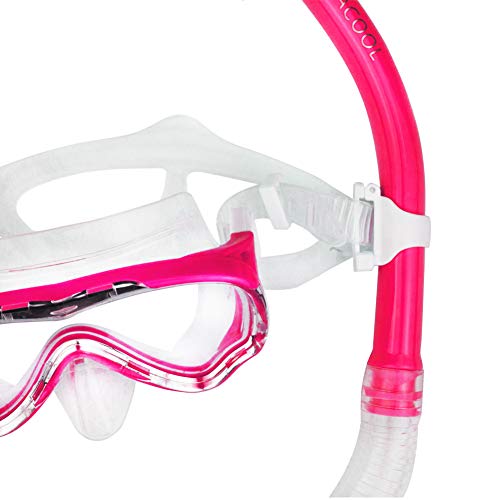 image for WACOOL Snorkeling Snorkel Package Set for Kids Youth Junior, Anti-Fog 