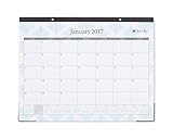 Blue Sky Charlotte 22 x 17 Monthly Desk Pad Calendar, 2017