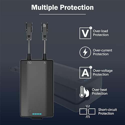 MineCtrl Universal Battery Pack for Reclining Furniture, GreenPower 3300mAh Wireless Rechargeable Battery Pack for Power Recliner, Power Sofa, Sectional, and Lift Chair