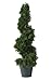 Nearly Natural 5160 Cedar Spiral Silk Tree Indoor/Outdoor, 2-Feet, Green