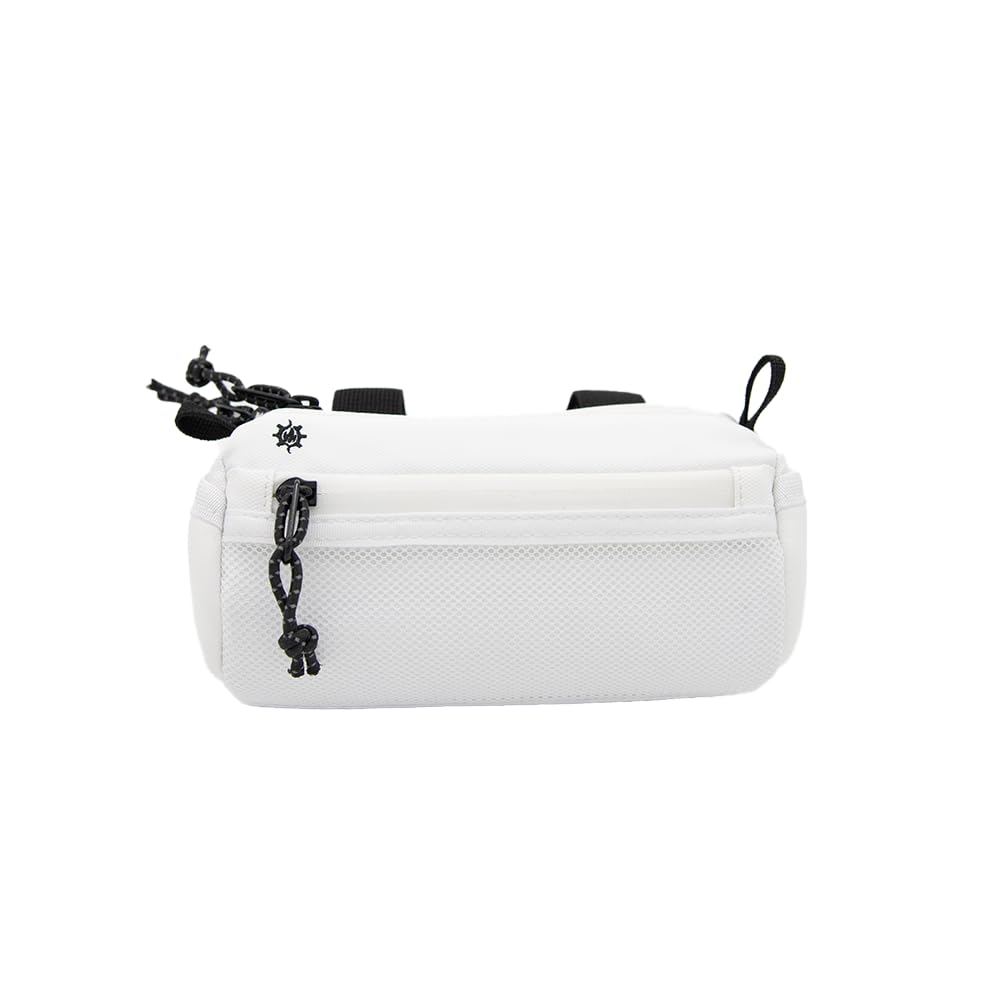 Lumiere & Co. Bike Handlebar Bag - Durable, Multiple-Size Options and Multi-Color Options -Dual Elastic Straps, Clips & Hook & Loop Attachments (Medium, Yellow)