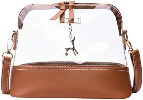 Sonnena Transparent Clear Crossbody Bag Cute Waterproof Messenger Shoulder Bag Wallets Purse Totes Handbag