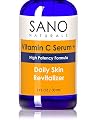 Vitamin C Serum 20%. Vit C and Hyaluronic Acid Serum. Organic, Natural Collagen Boosting, Anti Aging, Anti Wrinkle Skin Care. Perfect With Sano's Eye Cream for Dark Circles & Under Eye Puffiness and Phytoceramides.