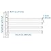 HOMEIDEAS Swing Out Towel Bar SUS304 Stainless Steel 4-Bar Folding Arm Swivel Hanger Bathroom Storage Organizer Wall Mount Towel Rack,Brushed Finish
