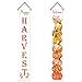 AVOIN Happy Harvest Pumpkin Porch Sign Welcome Quote Decoration, Fall Autumn Vintage Thanksgiving Hanging Banner Flag for Yard Indoor Outdoor Party 12 x 72 Inch