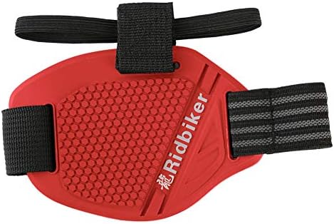 RIDBIKER Motorcycle Motorbike Shift Pad Shoe Boot Cover Protective Gear (Red Ⅱ)