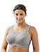 Glamorise Women's Plus Size No-Bounce Full-Support Sport Bra, Soft Grey, 44DD