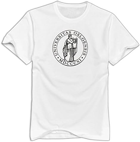 ZHAOWAN White XX-Large University Of Oslo O Neck Man's Custom Made T-shirts