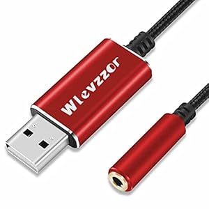 USB naar 3,5 mm Jack Audio Adapter, USB naar 3,5 mm TRRS 4-polige vrouwelijke, ingebouwde chip externe stereo…
