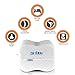 Knee Pillow, Shizzz Orthopedic Memory Foam Leg Pillow for Side Sleepers, Pregnancy - Contoured Wedge Pillow with Removable Cover and Ear Plugs, Ideal for Sciatica Relief, Back, Leg, Hip and Joint Pain