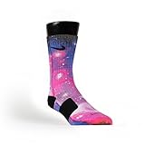 HoopSwagg Bubblegum Galaxy Custom Nike Elite Socks Medium Multi