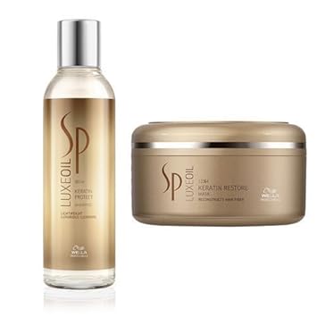 Wella Sp Luxe Oil Keratin Protect Shampoo-200ml & Oil Keratin Restore Mask-150ml (Combo)