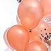 Rose Gold Confetti Balloons,12 Inch Latex Party Balloons with Confetti Dots for Birthday Party Bridal Shower, Bachelorette, Weddings Christmas decoration