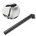 25.4 / 27.2 / 28.6 / 30.4 SeatPost 350mm CYSKY Bike Seat Post Suitable for Most Bicycle Mountain Bike Road Bike MTB MTN BMX (Aluminum Alloy, Black) (25.4*350)