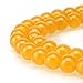 MJDCB Natural Yellow Jade Round Loose Beads for Jewelry Making DIY Bracelet Necklace (10mm)