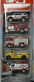 Matchbox 2013 EMT 5-Pack 2012 Ford Explorer Interceptor / International Pumper / Dennis Sabre Fire Engine / Highway Pumper / Ambulance