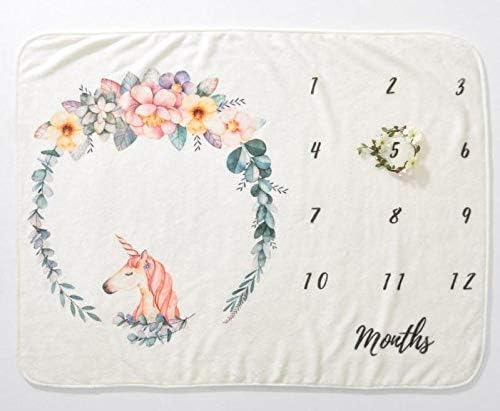unicorn milestone blanket