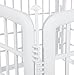 Amazon Basics 4-Panel Plastic Pet Pen, 24in, White