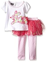 Mud Pie Baby Girls' 2 Piece Bunny Tutu Set, Pink, 9-12 Months