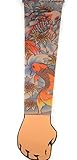 Ink Love Life Tattoo Sleeves Stretchable Body Art (Koi Fish)