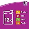 Whiskas-11-Wet-Food-for-Senior-Cats-Meaty-Selection-in-Gravy-12-x-100-g Whiskas wet pouches, delicious and tasty meaty selection in gravy, suitable for senior cats aged 11+, (12 Pouches x 100…
