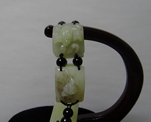 1" China Certified Nature Hetian Nephrite Jade Five Poisonous Creatures Hand Carved Bangle
