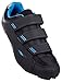Tommaso Pista 100 SPD & Peloton Shoes for Women—2 in 1—Road Bike & Indoor Cycling Shoes for Both Delta & SPD Cleats—Peloton Bike Accessories—No Cleats—Blue—Size 7US—37EU
