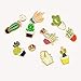 PunkStyle Novelty Animal Enamel Brooches Badge for Women Girls Children for Clothing Bag (Plant Cactus Brooches 9 Pcs)