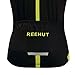 REEHUT Mens Breathable Cycling Jersey Biker Short Sleeve Shirt Quick Dry Full Zip Men's Bicycle Jacket with Pockets - Green,M
