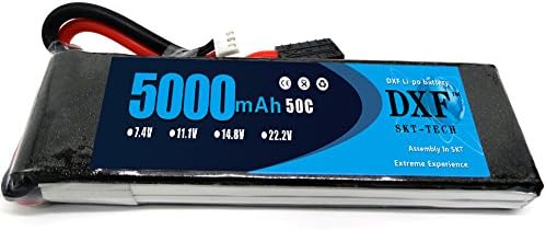 DXF 7.4V 6000mAh 75C 2S 50C Max100CGrade A Li-poly Lipo Battery with TRX Plug For RC Model Car Boat Truck Buggy