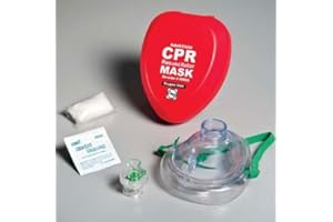 WNL PRODUCTS CPR Resuscitator MASK W/Clip, Adult/Child in Hard CASE