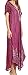 Sakkas 16601 - Ronny Lace Embroidered Cap Sleeve Tie Dye Wash Caftan Dress / Cover Up - Fuchsia / Navy - OS