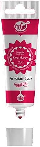 3 x Rainbow Dust STRAWBERRY RED ProGel Icing Colour Cake Sugarcraft Decoration