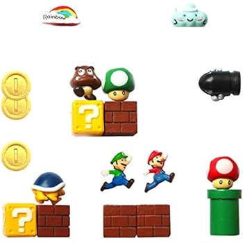 HXDZFX Super Mario Fridge Magnets - 18 PCS Refrigerator Magnets,Office Magnets,Calendar Magnet,Whiteboard Magnets,Christmas Magnets,Perfect for Ornaments Decoration collectionism