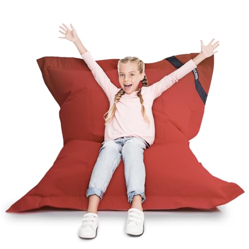 LAZY BAG® Sitzsack XL 160x125 cm - Indoor & Outdoor Sitzsack 300L Rot