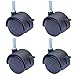 2 Inch Stem Casters with Brake, Swivel Caster Wheels Brake Locking Locks,Screwed Bolt 5/16