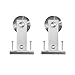 SMARTSTANDARD Top Mount Stainless Steel Sliding Barn door Hardware Hanger 2pcs (T-Shape Hangers)
