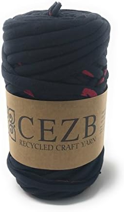 T-Shirt Yarn Bulky Fettuccini Zpagetti Style Elastic Strong Cloth T Shirt Trapillo Yarn Ball for Knitting Sewing Crocheting Bags Bowls DIY Handicraft and Home décor Projects -Small Size - Yarn#418