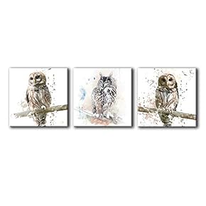 signwin-3 Piece Canvas Wall Art-Colored Animals-Canvas Prints Home...