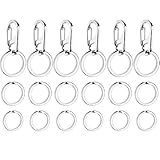 Boao 6 Sets Dog Tag Clips Pet ID Tag Clip with Durable Rings for Cats Dogs Collars Harnesses