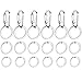 Boao 6 Sets Dog Tag Clips Pet ID Tag Clip with Durable Rings for Cats Dogs Collars Harnesses