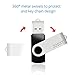 JOIOT 32GB USB 3.0 Flash Drive 2 Pack Thumb Drive High Speed 32gb Memory Stick Pendrive Fold Storage Keychain Jump Drive Zip Drive（Black&Red）