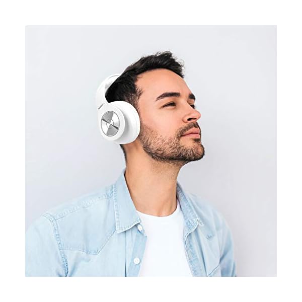 Bluetooth-Headphones-WirelessTuinyo-Over-Ear-Stereo-Wireless-Headset-35H-Playtime-with-deep-bass-Soft-Memory-Protein-Earmuffs-Built-in-Mic-Wired-Mode-PCCell-PhonesTV-White TUINYO Bluetooth Headphones Wireless, Over Ear Stereo Wireless Headset 40H Playtime with deep bass, Soft Memory-Protein…