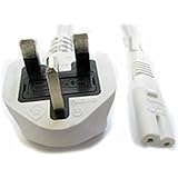IEC C7 Figure of 8 Power Cable White - 3m