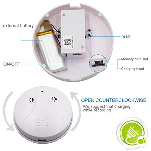 WiFi Spy Camera Hidden Camera Smoke Detector Camera, Pelay HD 1080P
