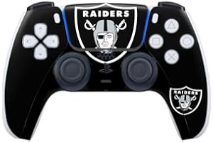 Skinit Decal Gaming Skin Compatible with PS5 Controller - Officially Licensed NFL Las Vegas Raiders Large Logo Design