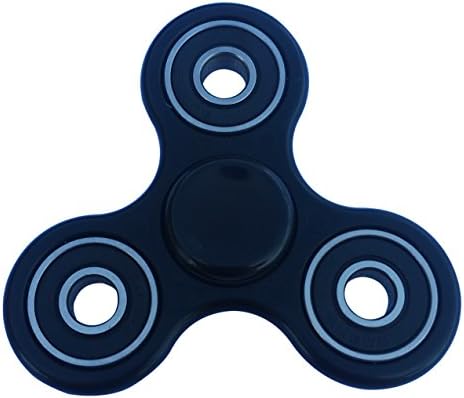 Fidget Nation Tri-Spinner Fidget Toy Ceramic Bearings Black Anti Stress ADHD Durable High Speed (Black)