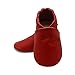 SAYOYO Baby Soft Sole Prewalkers Skid-Resistant Baby Toddler Shoes Cowhide Shoes (6-12 Months, Red)