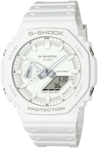 G-SHOCK GA-2100 ホワイト Amazon.com: G-Shock Casio Analog-Digital Carbon Core Guard Tone-on